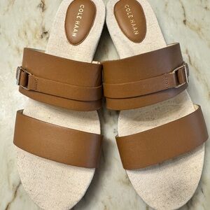Cole Haan Francine Women's Tan Slide Sandals